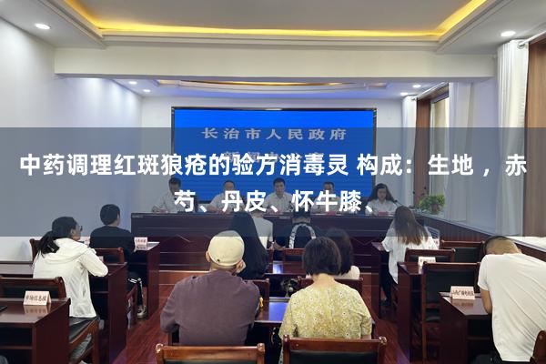 中药调理红斑狼疮的验方消毒灵 构成:生地 ,赤芍、丹皮、怀牛膝、