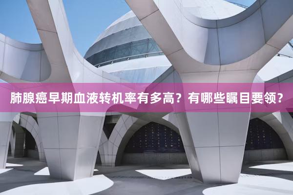 肺腺癌早期血液转机率有多高？有哪些瞩目要领？