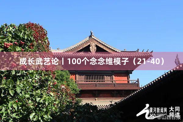 成长武艺论丨100个念念维模子（21-40）