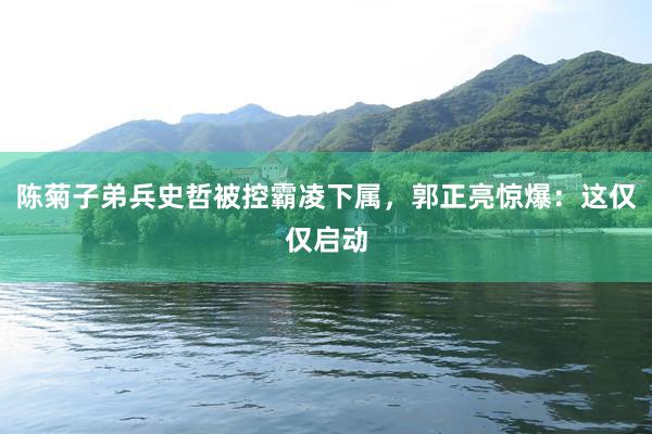 陈菊子弟兵史哲被控霸凌下属，郭正亮惊爆：这仅仅启动